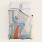 Abstract color pieces Duvet Cover Gallery Image 6