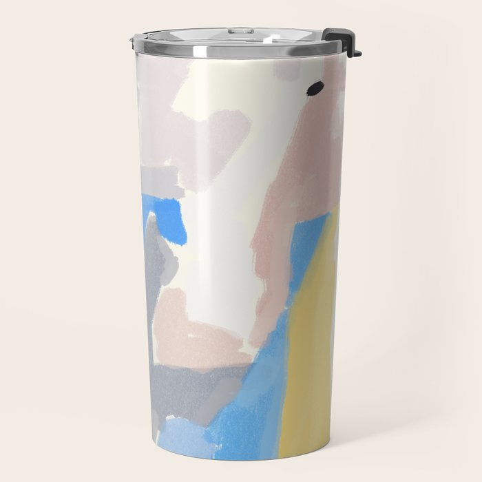 Abstract color pieces Travel Mug Gallery Image 2