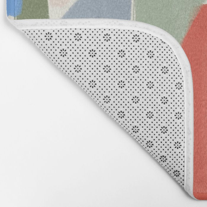 Abstract color pieces Bath Mat Gallery Image 2