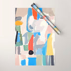 Abstract color pieces Wrapping Paper Gallery Image 1