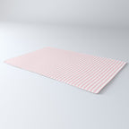Pastel Pink and White Fine Stripes Vertical Pattern Rug Gallery Image 3