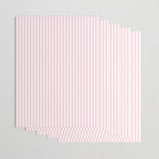 Pastel Pink and White Fine Stripes Vertical Pattern Wrapping Paper Gallery Image 3