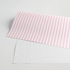 Pastel Pink and White Fine Stripes Vertical Pattern Wrapping Paper Gallery Image 2