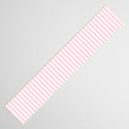 Pastel Pink and White Fine Stripes Vertical Pattern Table Runner Gallery Image 3