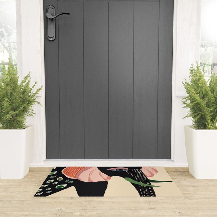 Colorful Elephant Welcome Mat Gallery Image 3