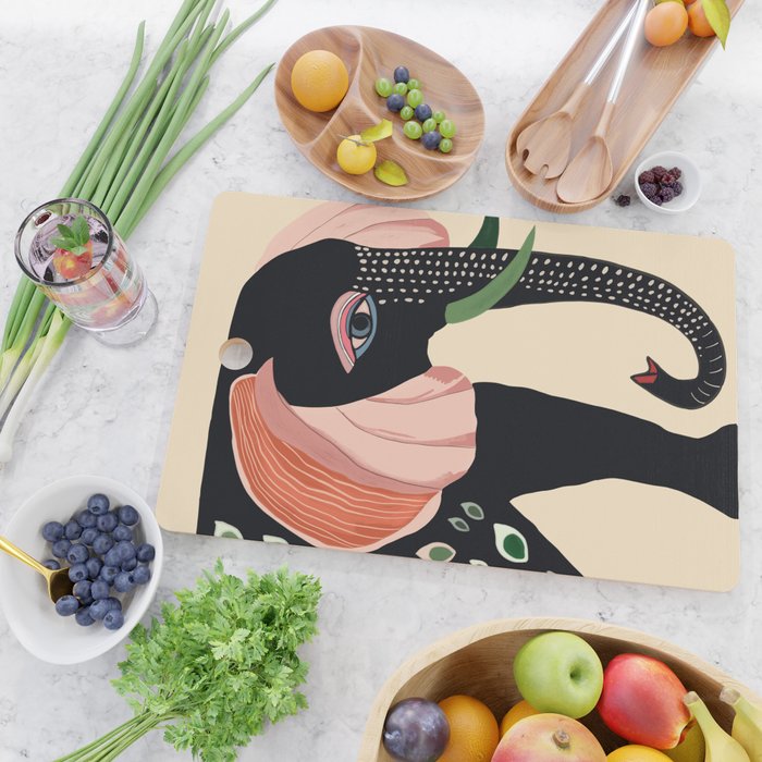 Colorful Elephant Cutting Board Gallery Image 2