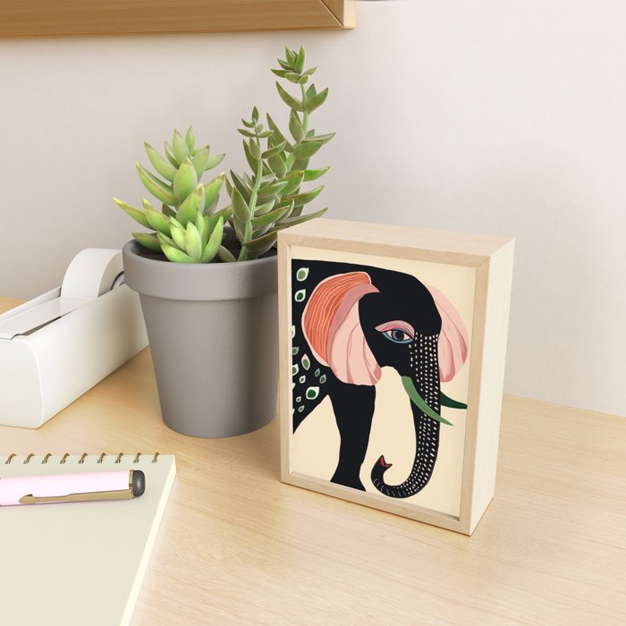 Colorful Elephant Mini Art Print Gallery Image 2