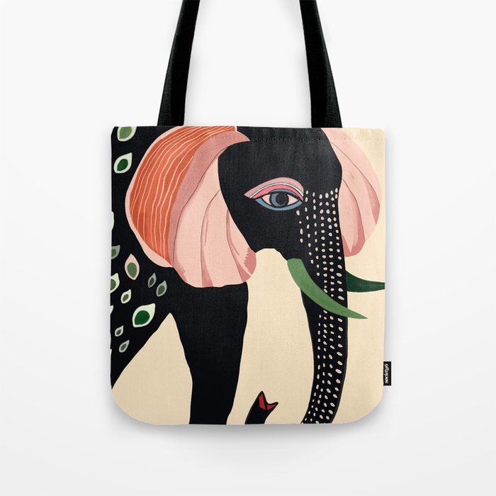 Colorful Elephant Tote Bag Gallery Image 1