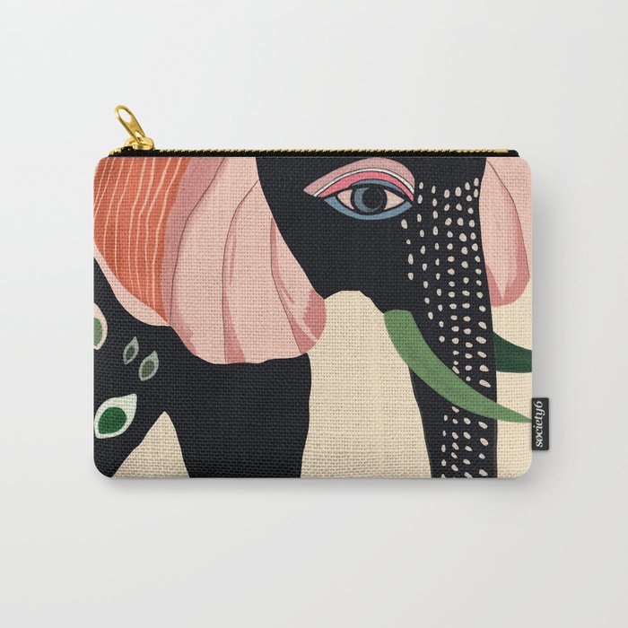 Colorful Elephant Carry All Pouch Gallery Image 1