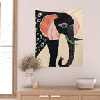Colorful Elephant Wall Tapestry Gallery Image 2
