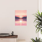 Morning Sunshine over the Peaceful Mountain Lake Poster Gallery Image 2