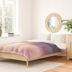 Morning Sunshine over the Peaceful Mountain Lake Duvet Cover Gallery Image 2