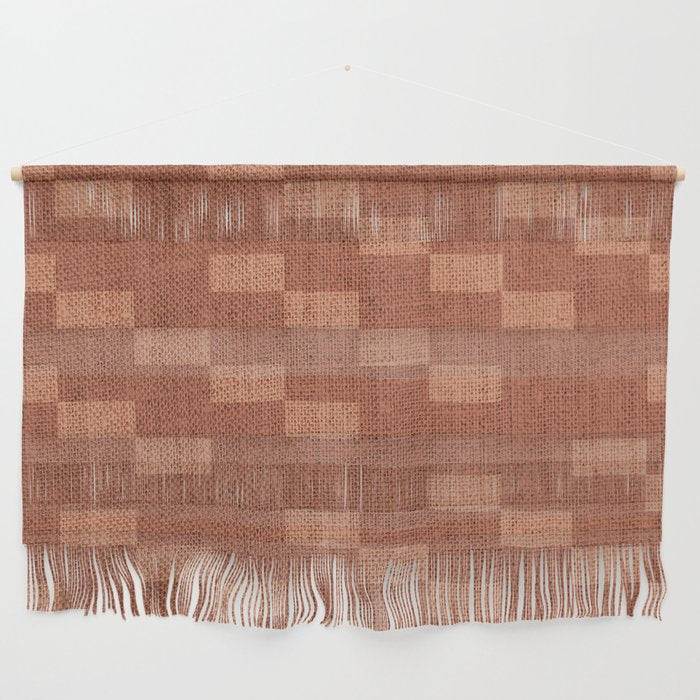 Chic Checks Terracotta Wall Hanging Gallery Image 1
