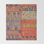 Pattern Bohemian Carpet Throw Blanket Gallery Image 2
