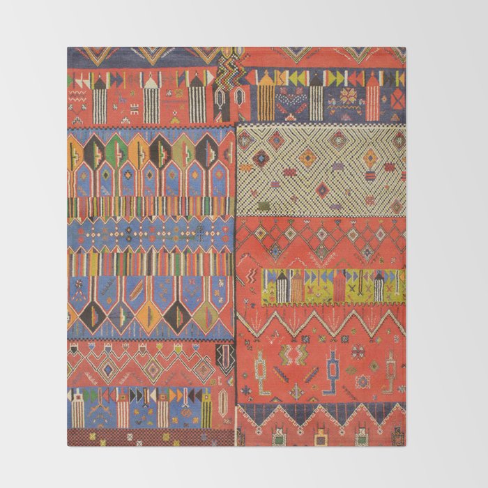 Pattern Bohemian Carpet Throw Blanket Gallery Image 2