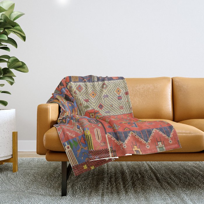 Pattern Bohemian Carpet Throw Blanket Gallery Image 1