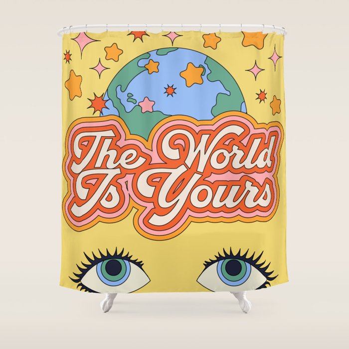 The World Is Yours Shower Curtain Gallery Image 1
