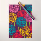 Full of Chrysanth Wrapping Paper Gallery Image 1