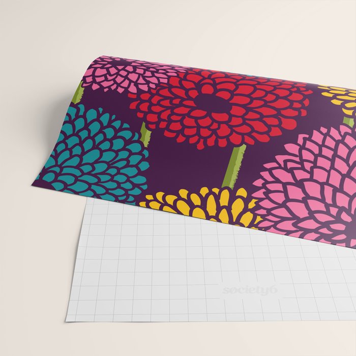 Full of Chrysanth Wrapping Paper Gallery Image 2