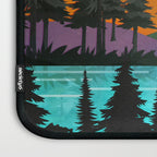 Colorful sunset near the peaceful forest lake Laptop Sleeve Gallery Image 3