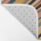 Wavy Stripes X - Vintage Neutral Bath Mat Gallery Image 2