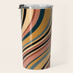 Wavy Stripes X - Vintage Neutral Travel Mug Gallery Image 3