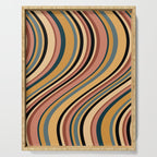 Wavy Stripes X - Vintage Neutral Serving Tray Gallery Image 1