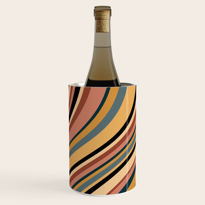Wavy Stripes X - Vintage Neutral Wine Chiller Gallery Image 3