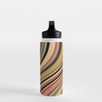 Wavy Stripes X - Vintage Neutral Water Bottle Gallery Image 3