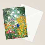 Gustav Klimt "Blumengarten (Flower Garden)" Stationery Card Gallery Image 2