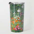 Gustav Klimt "Blumengarten (Flower Garden)" Travel Mug Gallery Image 3