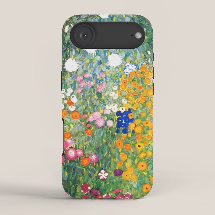 Gustav Klimt "Blumengarten (Flower Garden)" iPhone Case Gallery Image 2