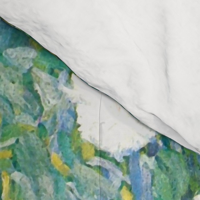 Gustav Klimt "Blumengarten (Flower Garden)" Comforter Gallery Image 4