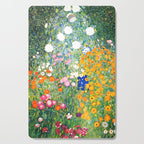 Gustav Klimt "Blumengarten (Flower Garden)" Cutting Board Gallery Image 1