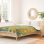 Gustav Klimt "Blumengarten (Flower Garden)" Duvet Cover Gallery Image 2