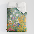 Gustav Klimt "Blumengarten (Flower Garden)" Comforter Gallery Image 6