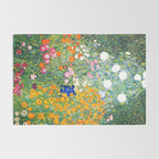 Gustav Klimt "Blumengarten (Flower Garden)" Rug Gallery Image 2