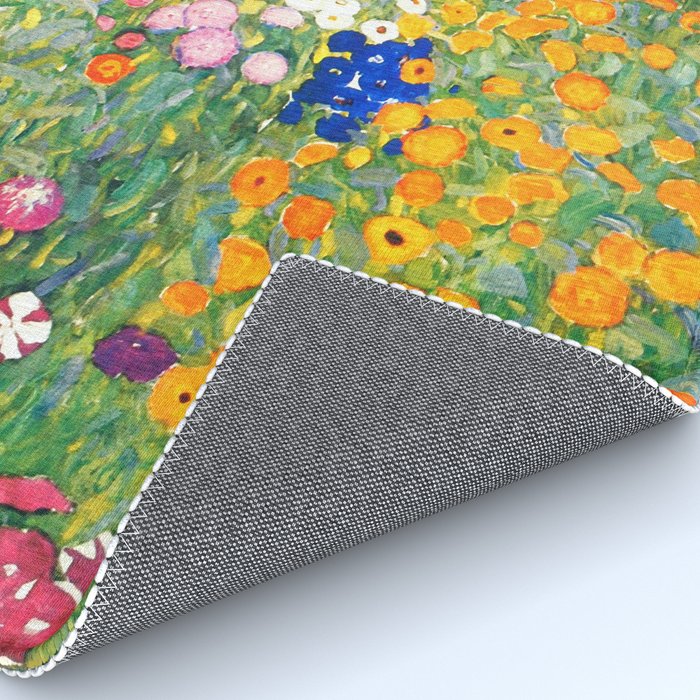 Gustav Klimt "Blumengarten (Flower Garden)" Rug Gallery Image 4