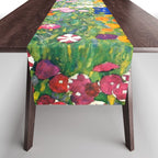 Gustav Klimt "Blumengarten (Flower Garden)" Table Runner Gallery Image 1