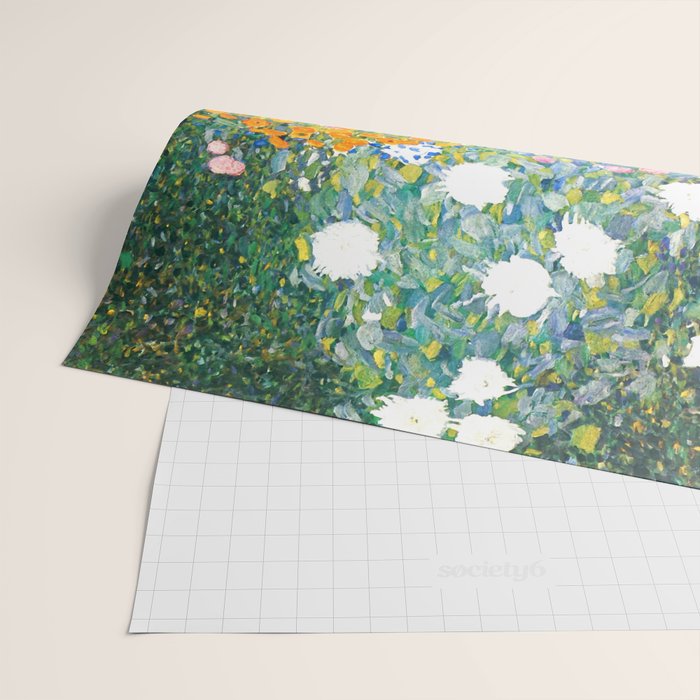 Gustav Klimt "Blumengarten (Flower Garden)" Wrapping Paper Gallery Image 2
