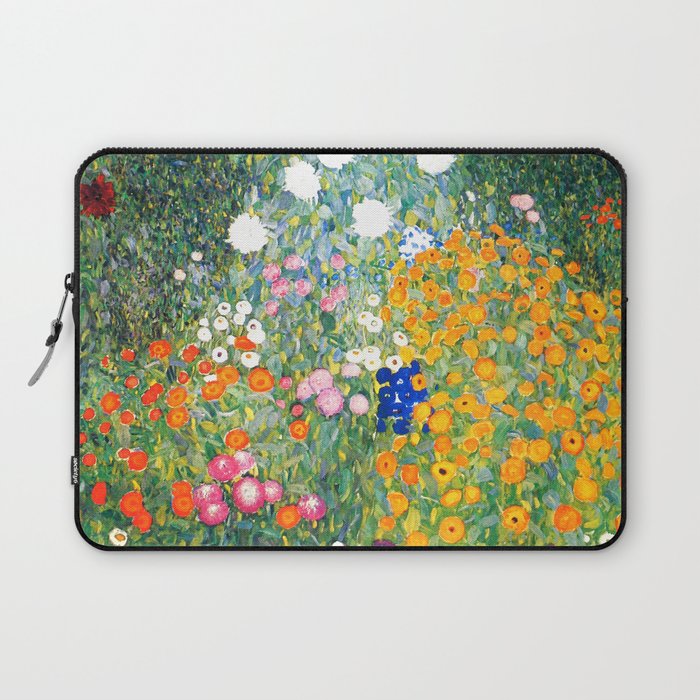 Gustav Klimt "Blumengarten (Flower Garden)" Laptop Sleeve Gallery Image 1