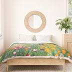 Gustav Klimt "Blumengarten (Flower Garden)" Duvet Cover Gallery Image 3