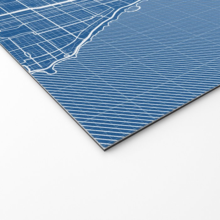 Chicago City Map of the United States - Blueprint Welcome Mat Gallery Image 2