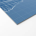 Chicago City Map of the United States - Blueprint Welcome Mat Gallery Image 2