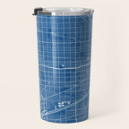 Chicago City Map of the United States - Blueprint Travel Mug Gallery Image 3