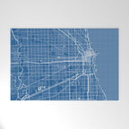 Chicago City Map of the United States - Blueprint Welcome Mat Gallery Image 1