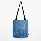 Chicago City Map of the United States - Blueprint Tote Bag Gallery Image 2