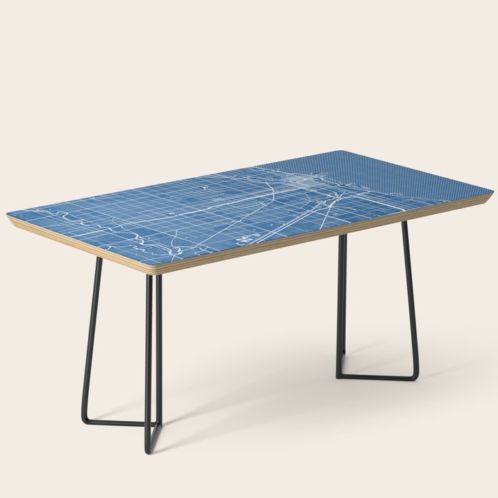 Chicago City Map of the United States - Blueprint Coffee Table Gallery Image 1