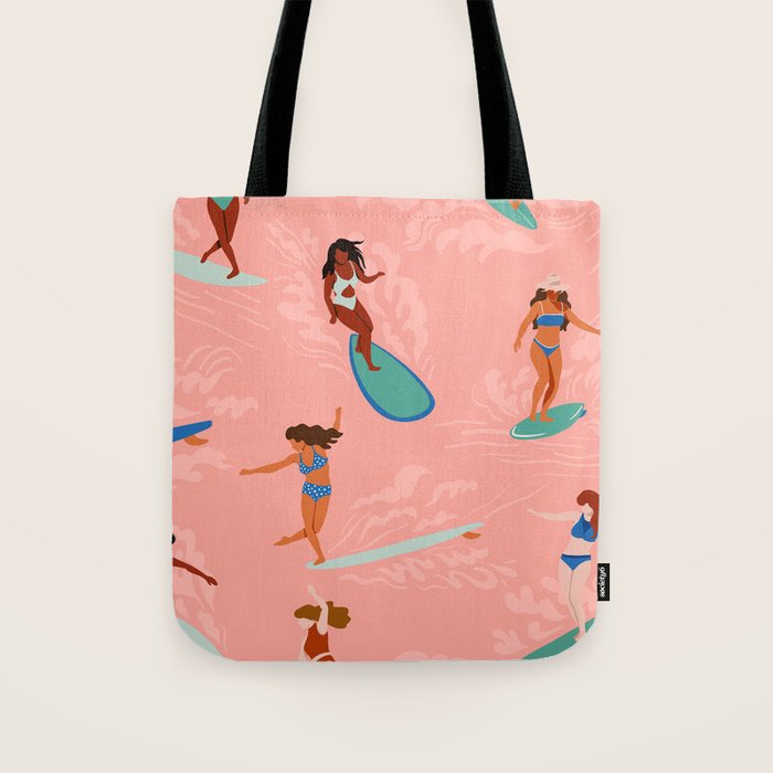 Surfer Girls Tote Bag Gallery Image 1