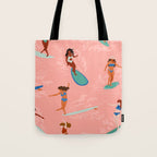 Surfer Girls Tote Bag Gallery Image 1